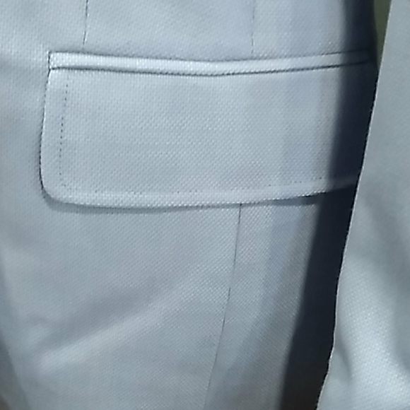 Vtg ESCADA Y2k Office Siren blue Wool blazer Jacket size 8 - Picture 4 of 15